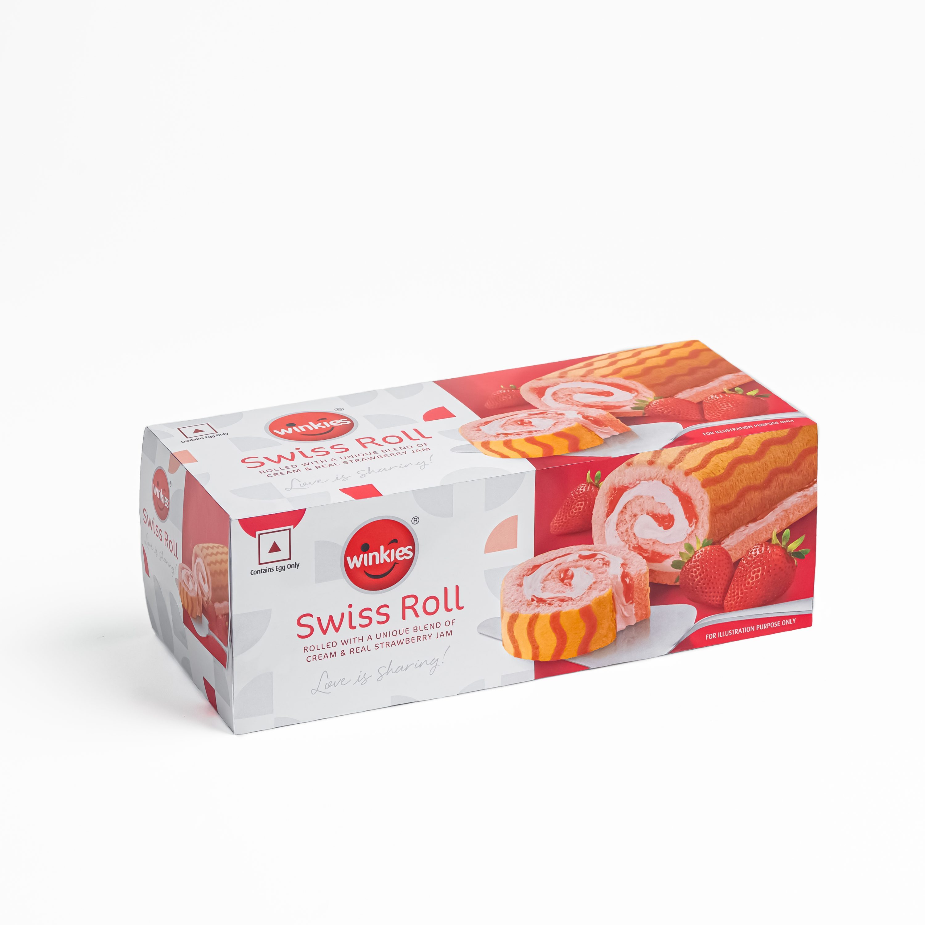 Winkies Strawberry Swiss Roll - 2