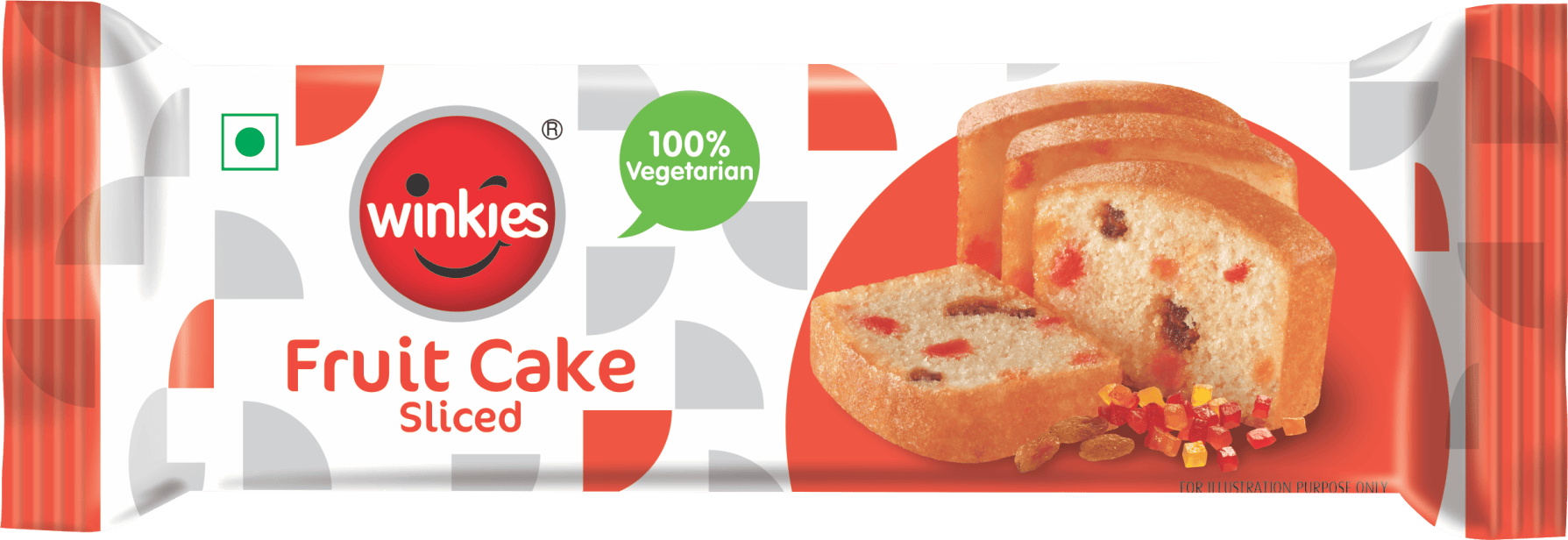 Winkies Veg Fruit Slice Cake - 2